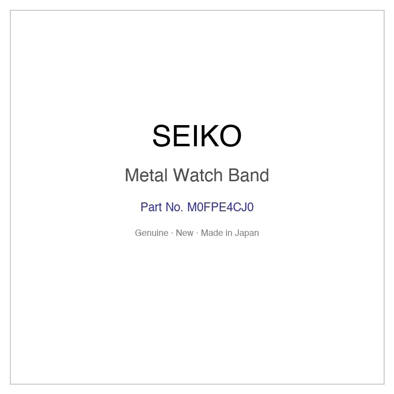 SEIKO M0FPE4CJ0 Metal Watch Band for SNE549J1 SNE549P1 SNE551J1 SNE551P1 SNE579P1 and More Models