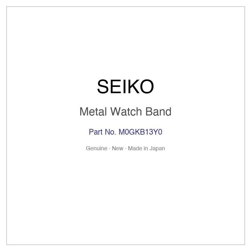 SEIKO M0GKB13Y0 Metal Watch Band for SRP690J1 SRP690K1 and More Models