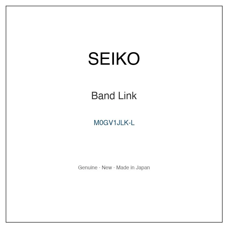 SEIKO M0GV1JLK-L Band Link for SARZ001 SARZ007 SNN245P1 SNZH09P9 SNZH11P9 and More Models