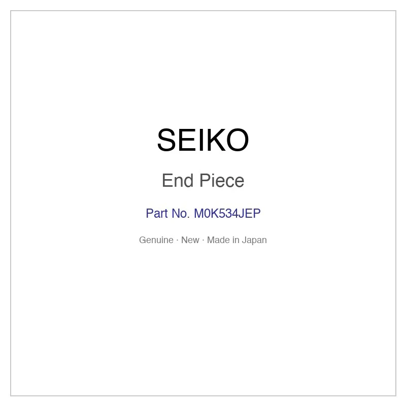 SEIKO M0K534JEP End Piece for SBDN021 SBDN021J and More Models