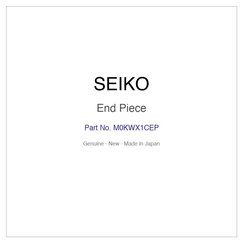 SEIKO M0KWX1CEP End Piece for SBSA212 SBSA212J SRPK02K1 SRPK22J8 SRPK24J8 and More Models