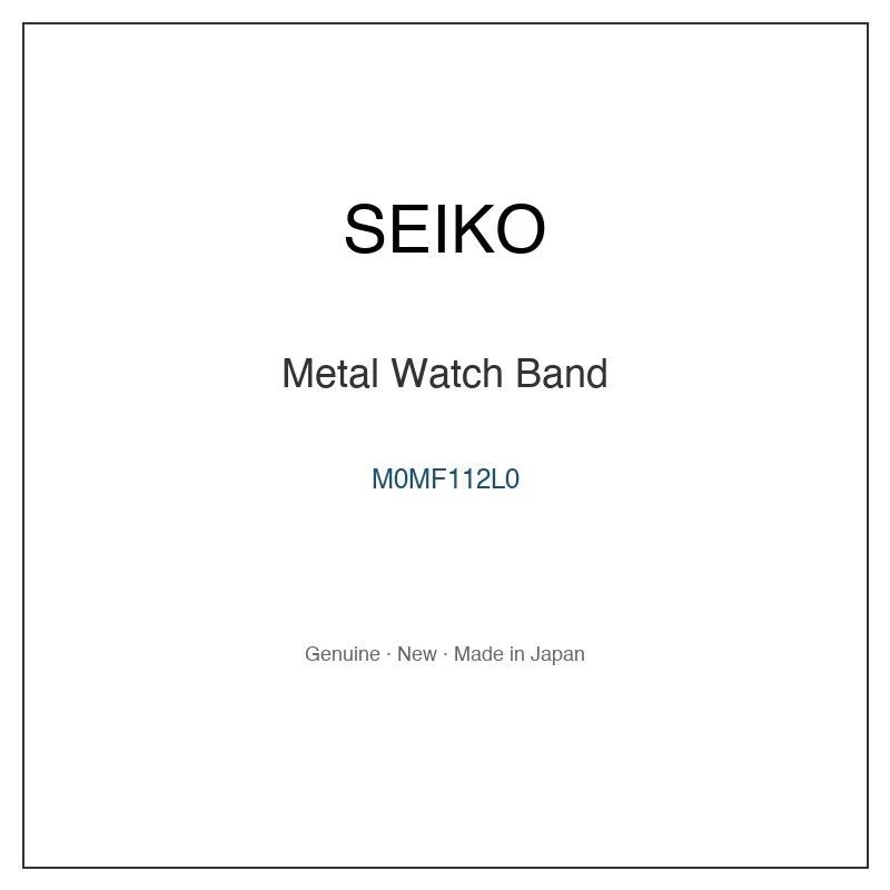 SEIKO M0MF112L0 Metal Watch Band for SWFA051 SWFA051J SWFA111 and More Models