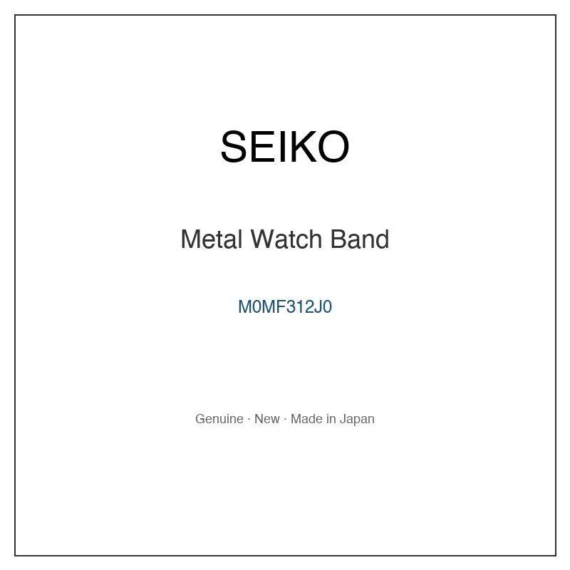 SEIKO M0MF312J0 Metal Watch Band for SWFA151 SWFA151J SWFA155 SWFA157 SWFA163 and More Models