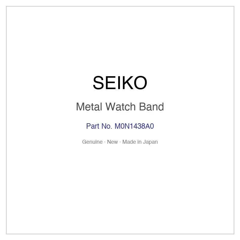 SEIKO M0N1438A0 Metal Watch Band for SSVW135 SSVW135J SSVW137 SSVW137J SSVW138 and More Models