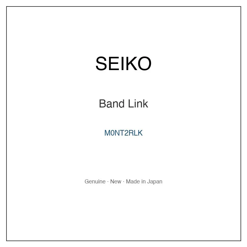 SEIKO M0NT2RLK Band Link for SUP887J1 SUP887JC SWFA077 SXD829J1 SXD831J1 and More Models
