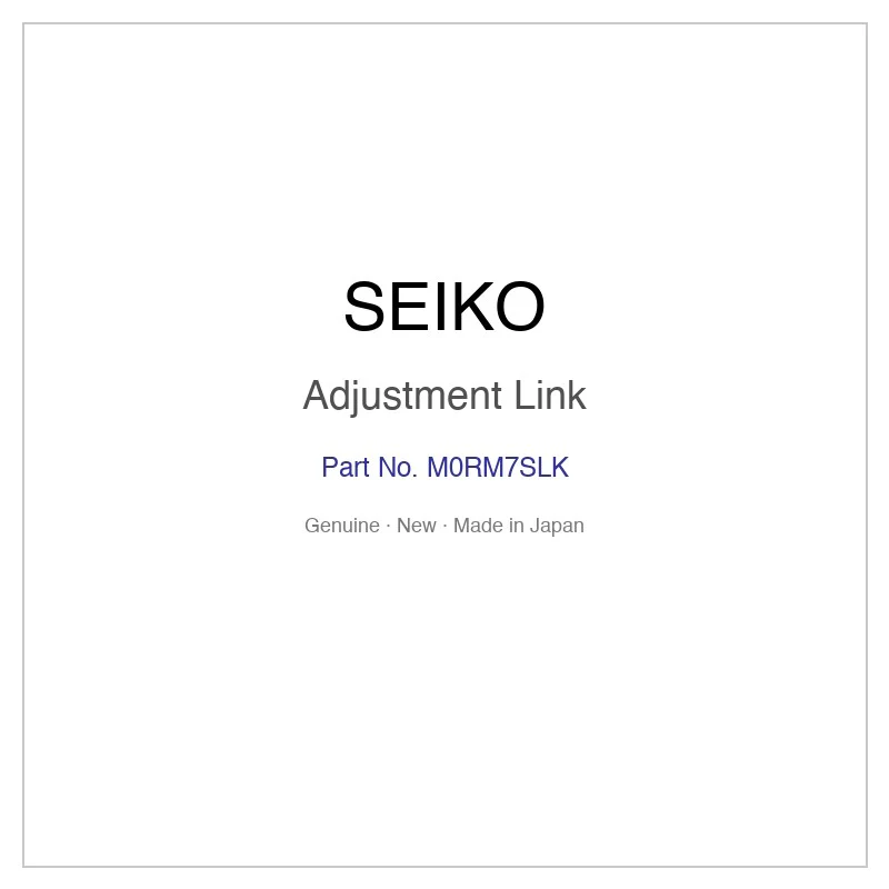 SEIKO M0RM7SLK Adjustment Link for SSVR120 SSVR120J SSVW004 and More Models