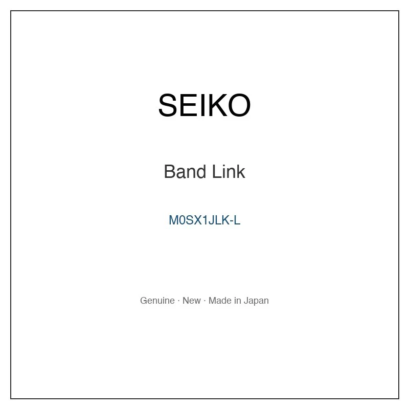 SEIKO M0SX1JLK-L Band Link for SARV001 SARV003 SARZ045 SARZ047 SARZ049 and More Models