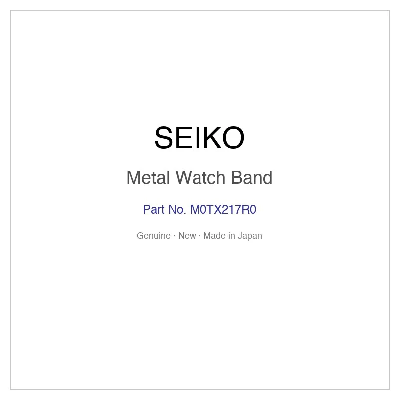 SEIKO M0TX217R0 Metal Watch Band for SSVW034 SSVW080 SSVW080J SSVW110 and More Models