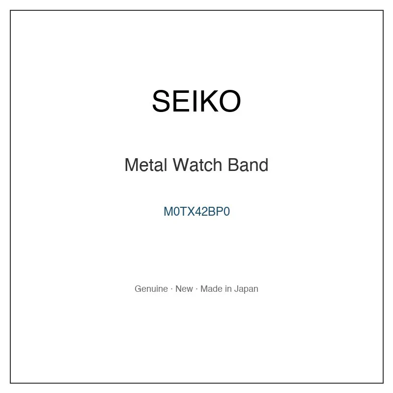 SEIKO M0TX42BP0 Metal Watch Band for SSVV040 SSVV062 and More Models