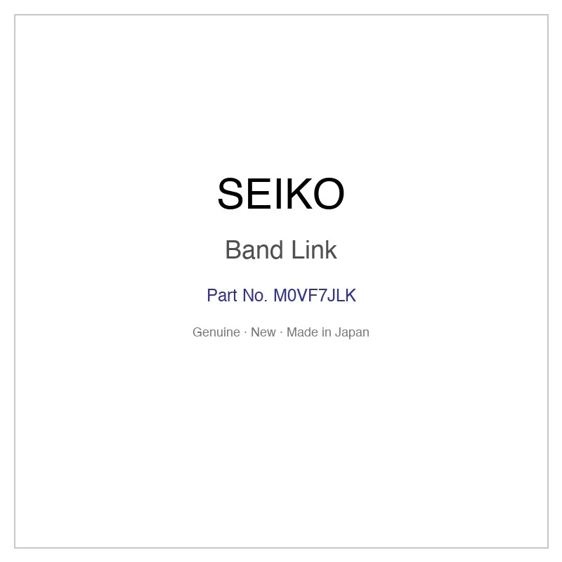 SEIKO M0VF7JLK Band Link for SAS039JC and More Models