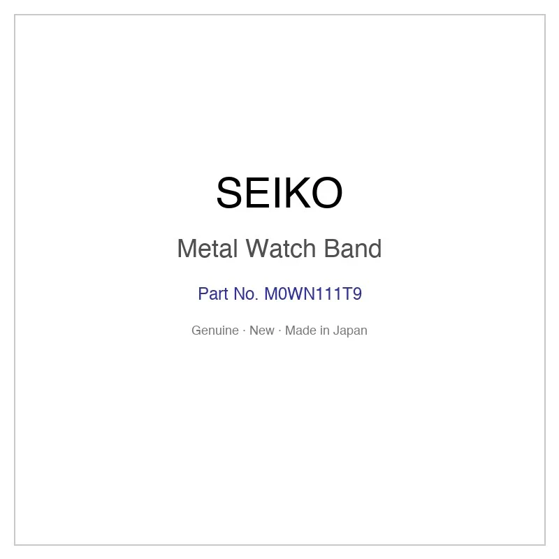 SEIKO M0WN111T9 Metal Watch Band for SNE381P9 SNE381PX and More Models