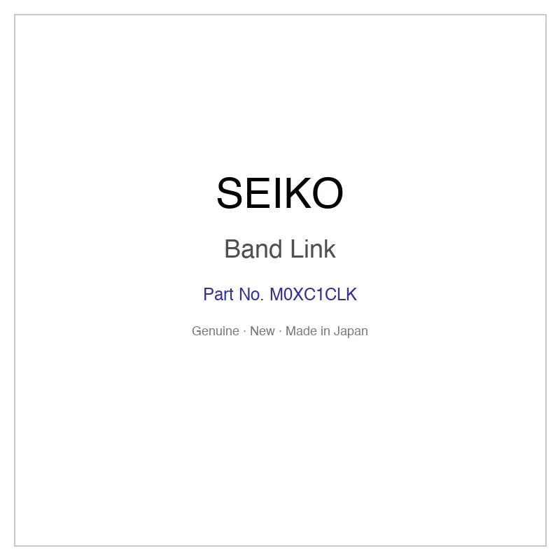 SEIKO M0XC1CLK Band Link for SRP884J1 SRRY018 SSA854J1 and More Models