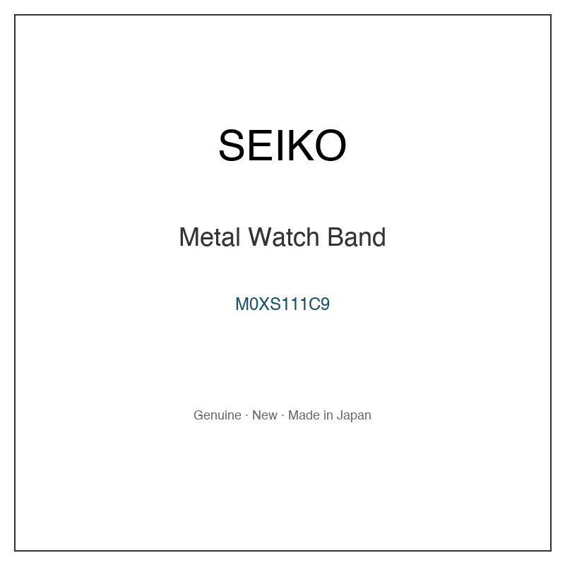 SEIKO M0XS111C9 Metal Watch Band for SNE412P9 SNE444P9 SRN064P9 SSA314P9 SSC376P9 and More Models