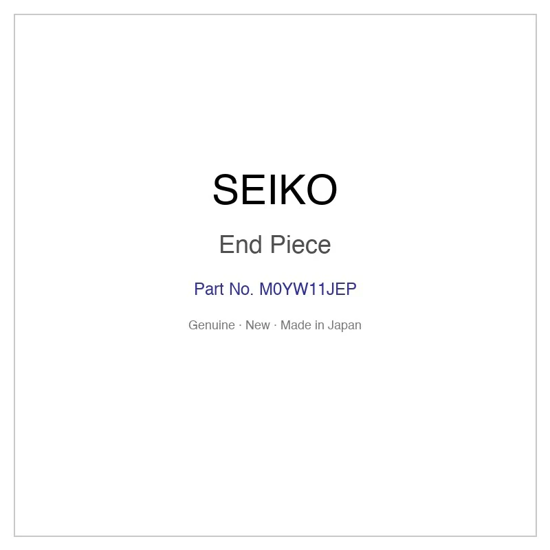 SEIKO M0YW11JEP End Piece for SBPX067 SBPX069 and More Models