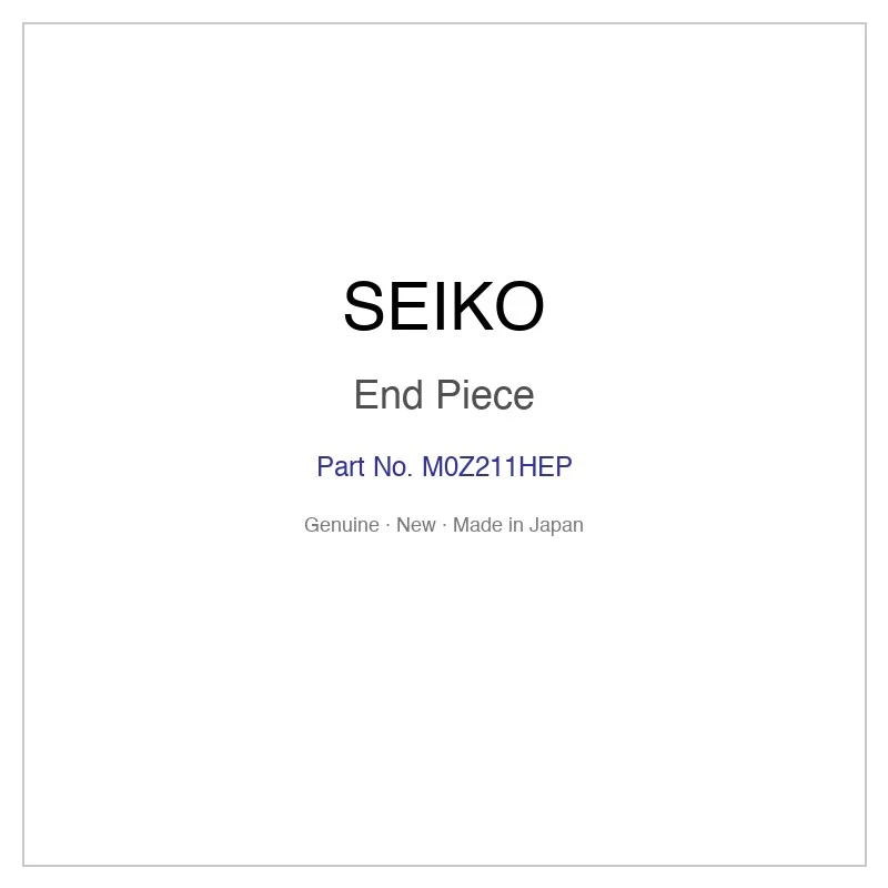 SEIKO M0Z211HEP End Piece for SBDN015 SBDN015J SBDN017 SBDN017J SBDN019 and More Models