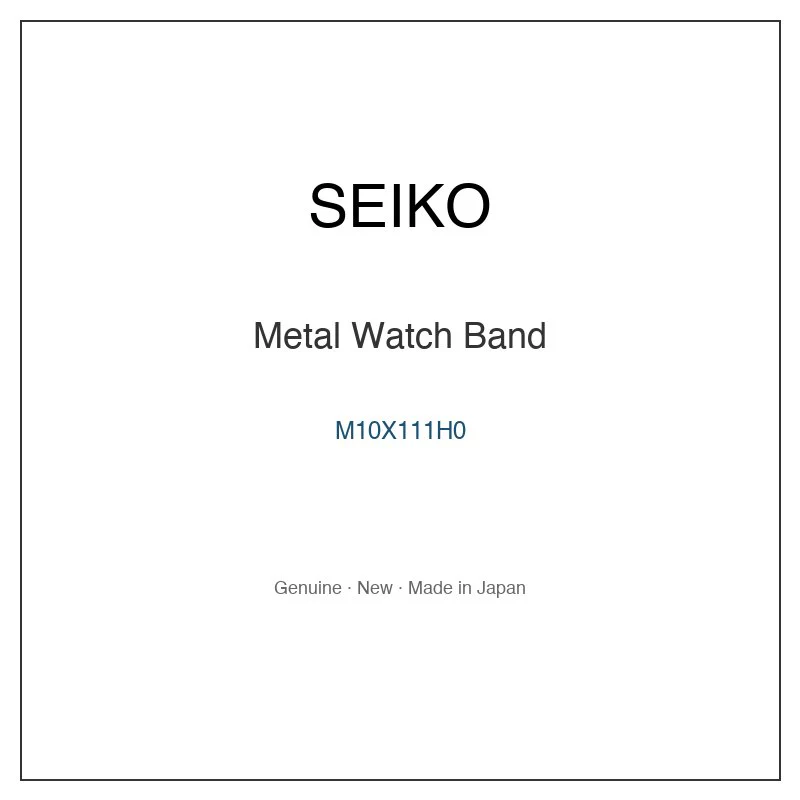 SEIKO M10X111H0 Metal Watch Band for SBTM287 SBTM287J SBTM293 SBTM293J SBTM299 and More Models