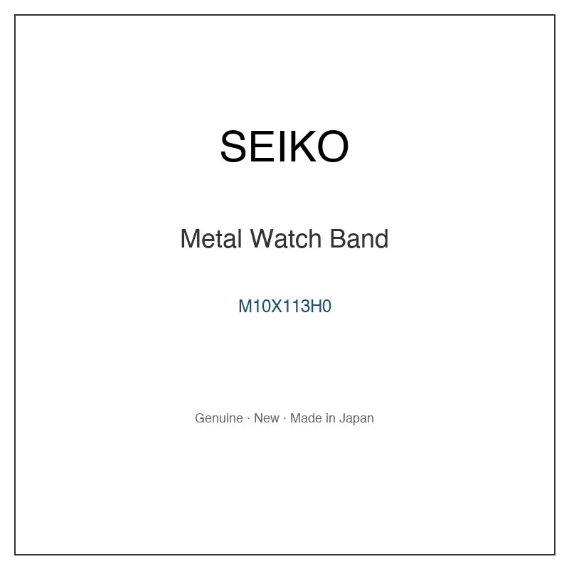 SEIKO M10X113H0 Metal Watch Band for SBTM289 SBTM289J SBTM291 SBTM327 SBTM329 and More Models