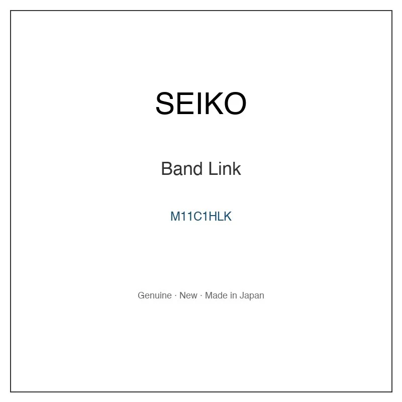 SEIKO M11C1HLK Band Link for SBTM347 SBTM347J SBTM349 SBTM349J SBTM351 and More Models