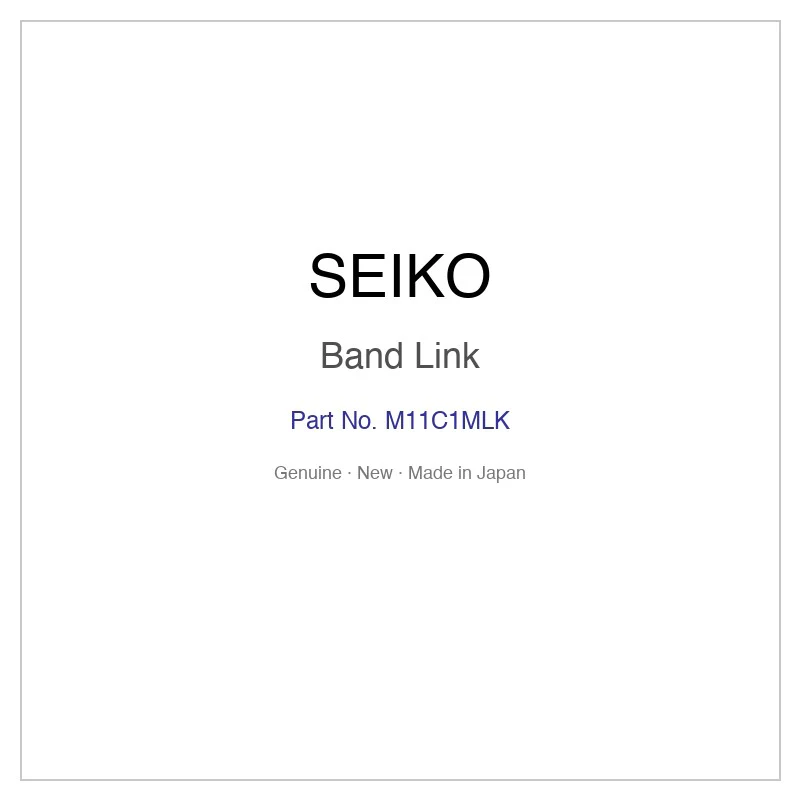 SEIKO M11C1MLK Band Link for SBTM309 and More Models