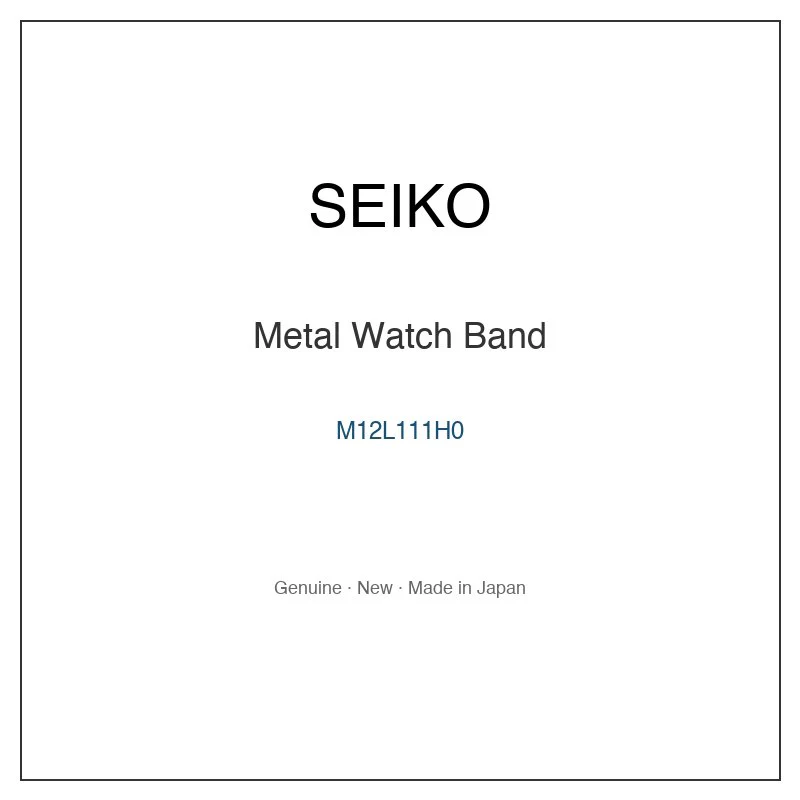 SEIKO M12L111H0 Metal Watch Band for SARX105 SARX107 SPB403J1 SPB405J1 and More Models