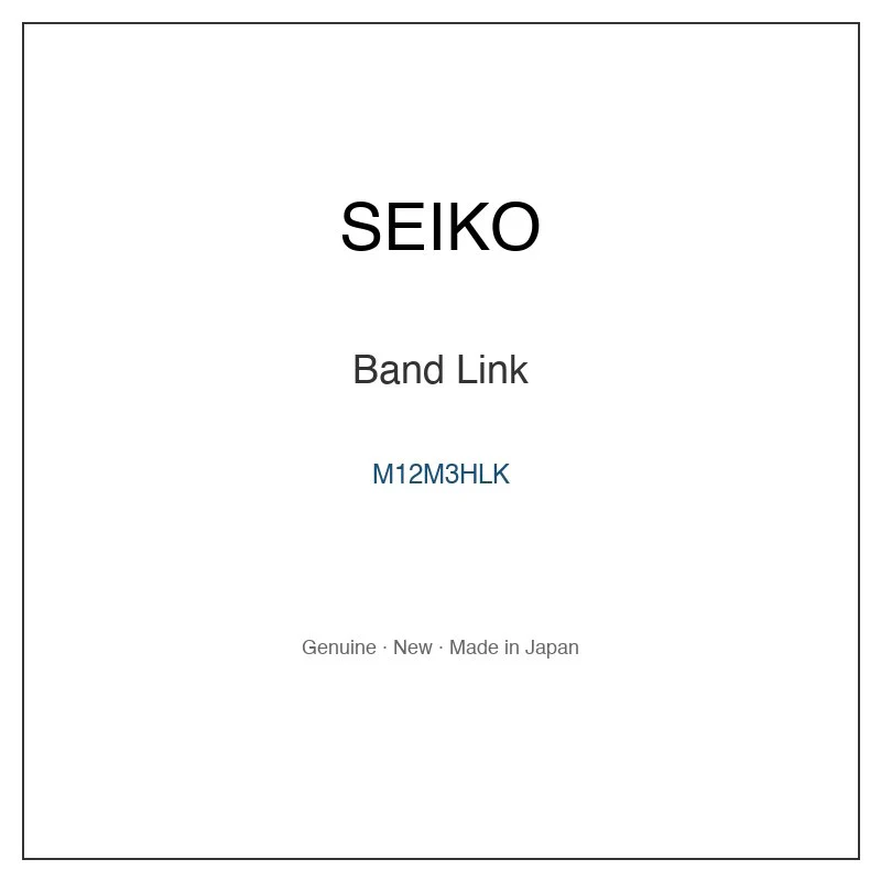 SEIKO M12M3HLK Band Link for SBEJ017 SPB409J1 SPB493J1 and More Models