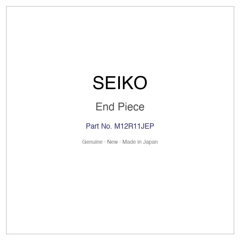 SEIKO M12R11JEP End Piece for SARY235 SARY247 SARY249 SRPK61J1 SRPK61JC and More Models