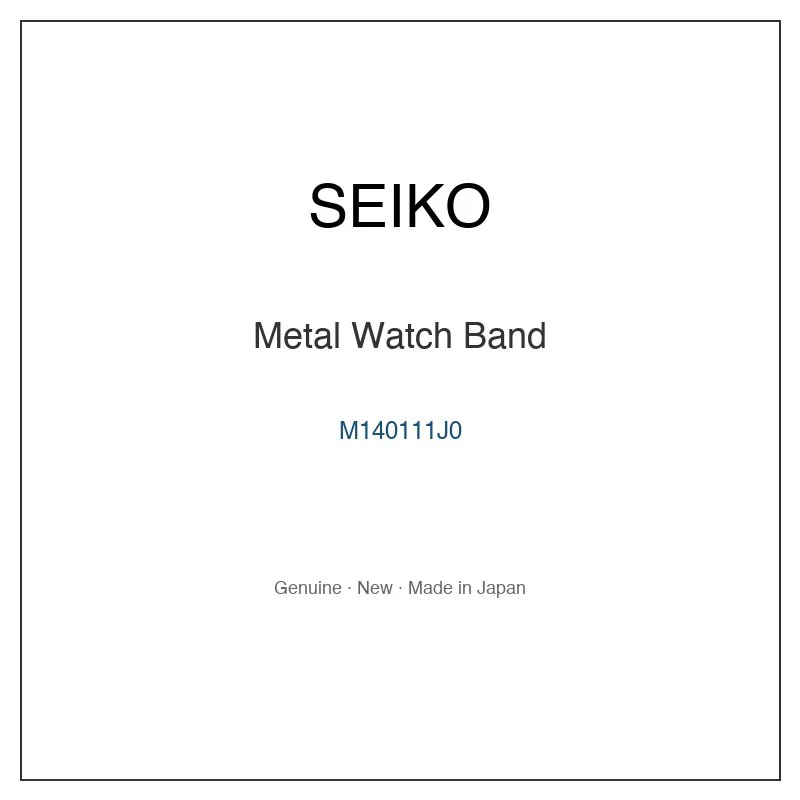SEIKO M140111J0 Metal Watch Band for SBPY163 SBPY163J SBPY165 SBPY165J SBPY167 and More Models