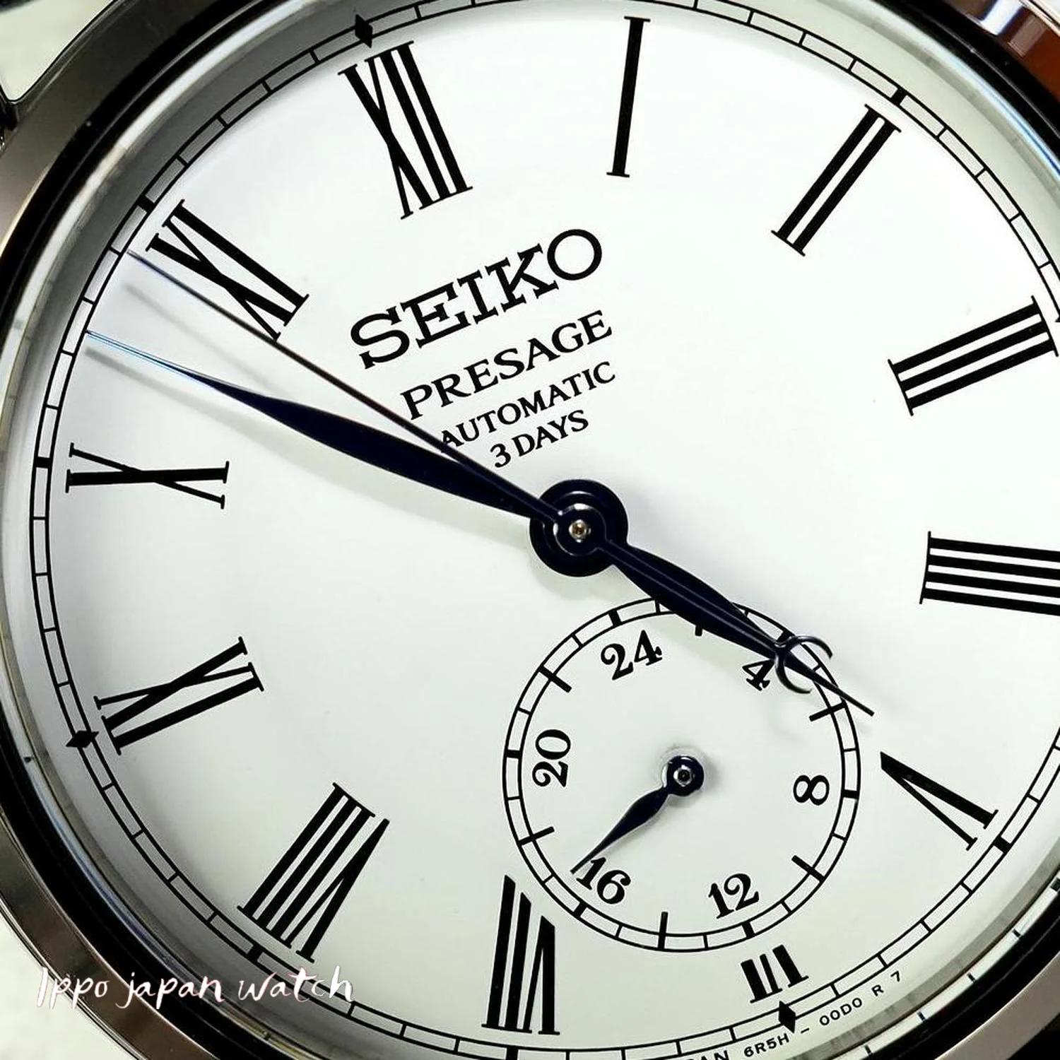Seiko Men's PRESAGE Craftsmanship Series Mechanical Watch with Enamel Dial and Leather Band Model SART009/SPB495J1 - Image 3