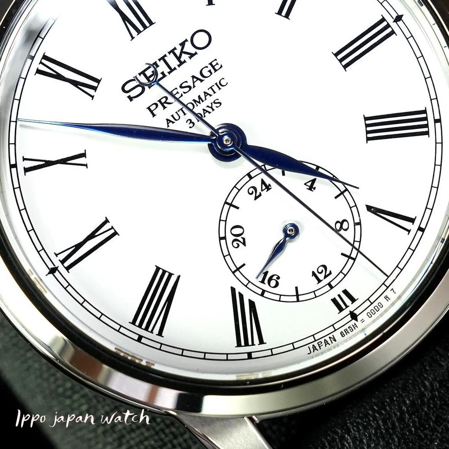 Seiko Men's PRESAGE Craftsmanship Series Mechanical Watch with Enamel Dial and Leather Band Model SART009/SPB495J1 - Image 4