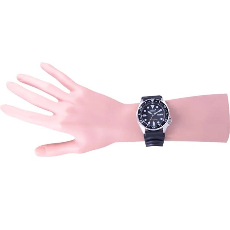 Seiko Men's Seiko Divers Stainless Steel Automatic Rubber Black Bezel SKX007K - Image 5