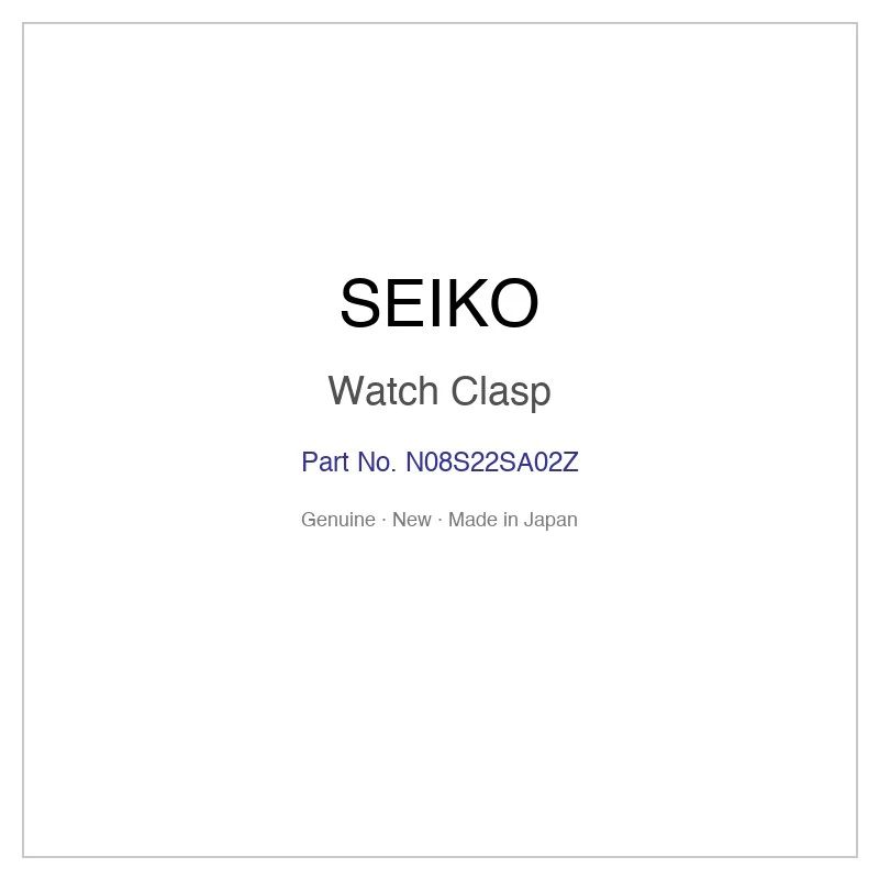 SEIKO N08S22SA02Z Watch Clasp for SARY217 SRPJ13J1 SRPJ13JC and More Models