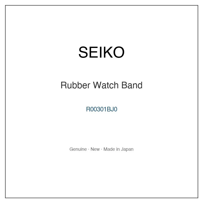 SEIKO R00301BJ0 Rubber Watch Band for SBDF033 and More Models