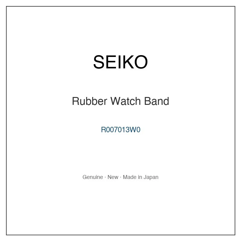 SEIKO R007013W0 Rubber Watch Band for SBDH005 SBDH005J and More Models