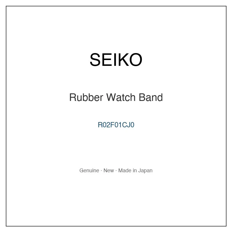 SEIKO R02F01CJ0 Rubber Watch Band for SRPH55J8 SRPK59K1 and More Models