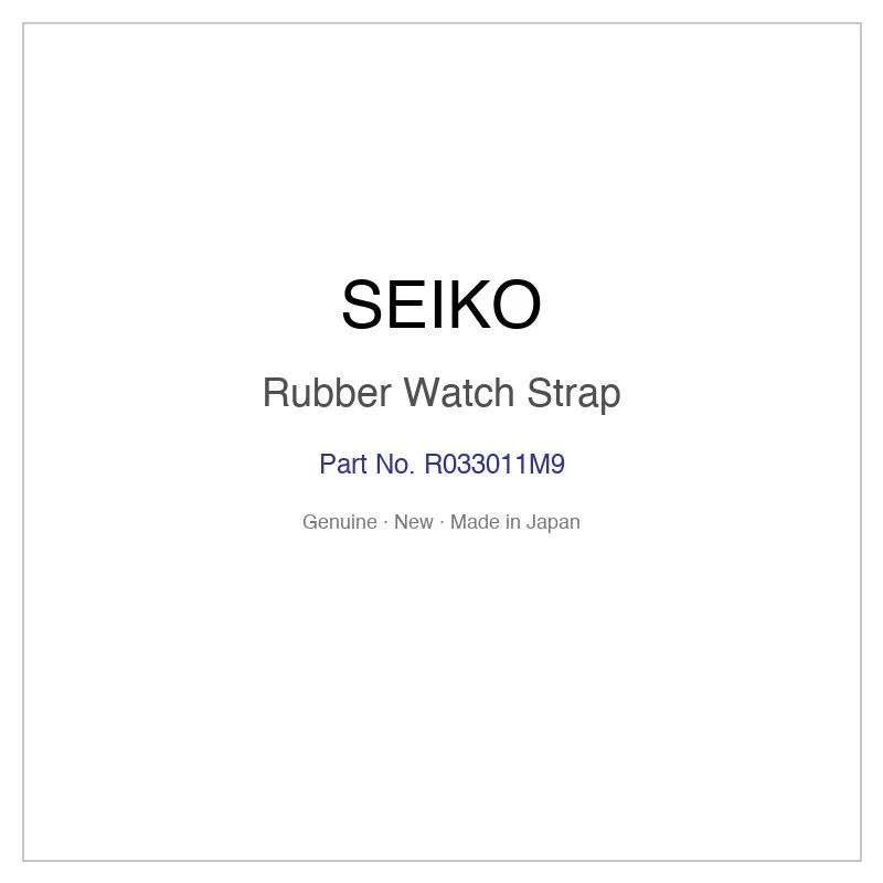 SEIKO R033011M9 Rubber Watch Strap for SBDL038 SBDL038J SBDL043 SBDL045 SBDL045J and More Models