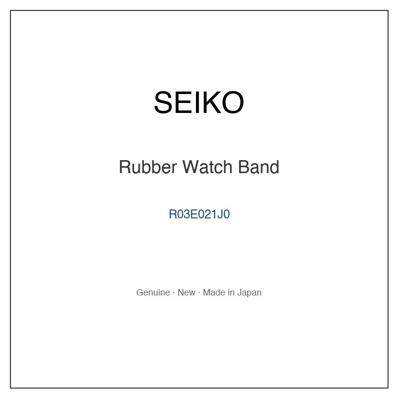 SEIKO R03E021J0 Rubber Watch Band for SPB317J1 SPB541J1 and More Models