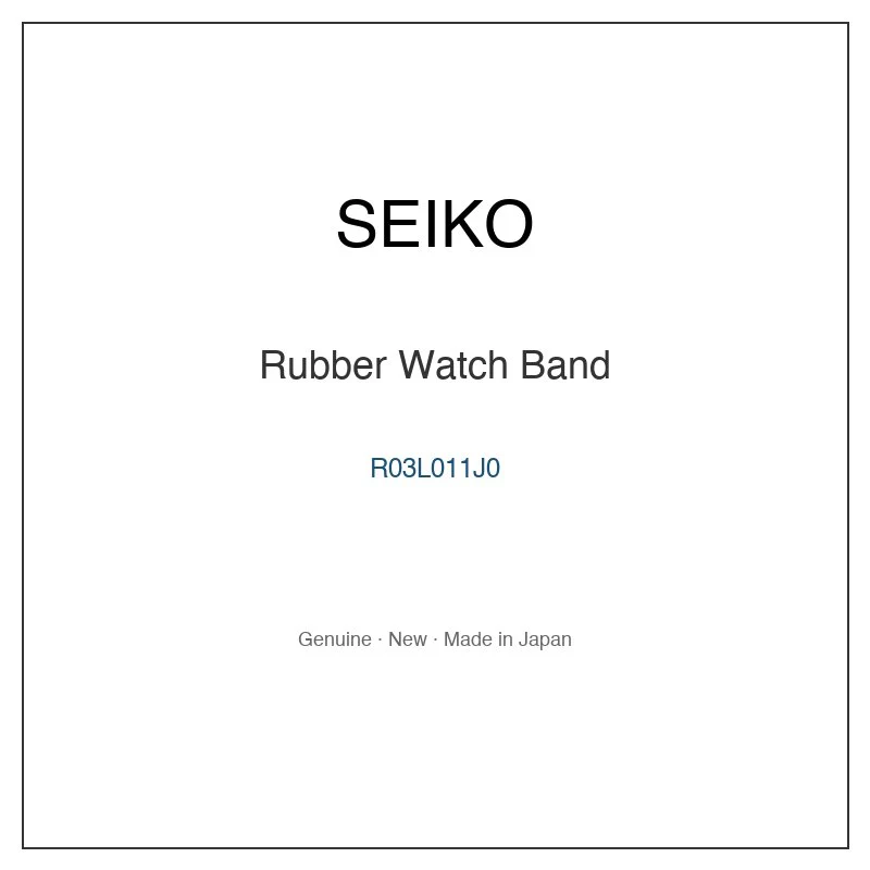SEIKO R03L011J0 Rubber Watch Band for SBDY075 SRPF83J1 SRPF83K1 and More Models