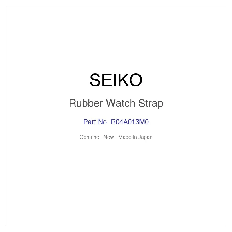 SEIKO R04A013M0 Rubber Watch Strap for SBXC137 SSH137J1 SSH137JC and More Models