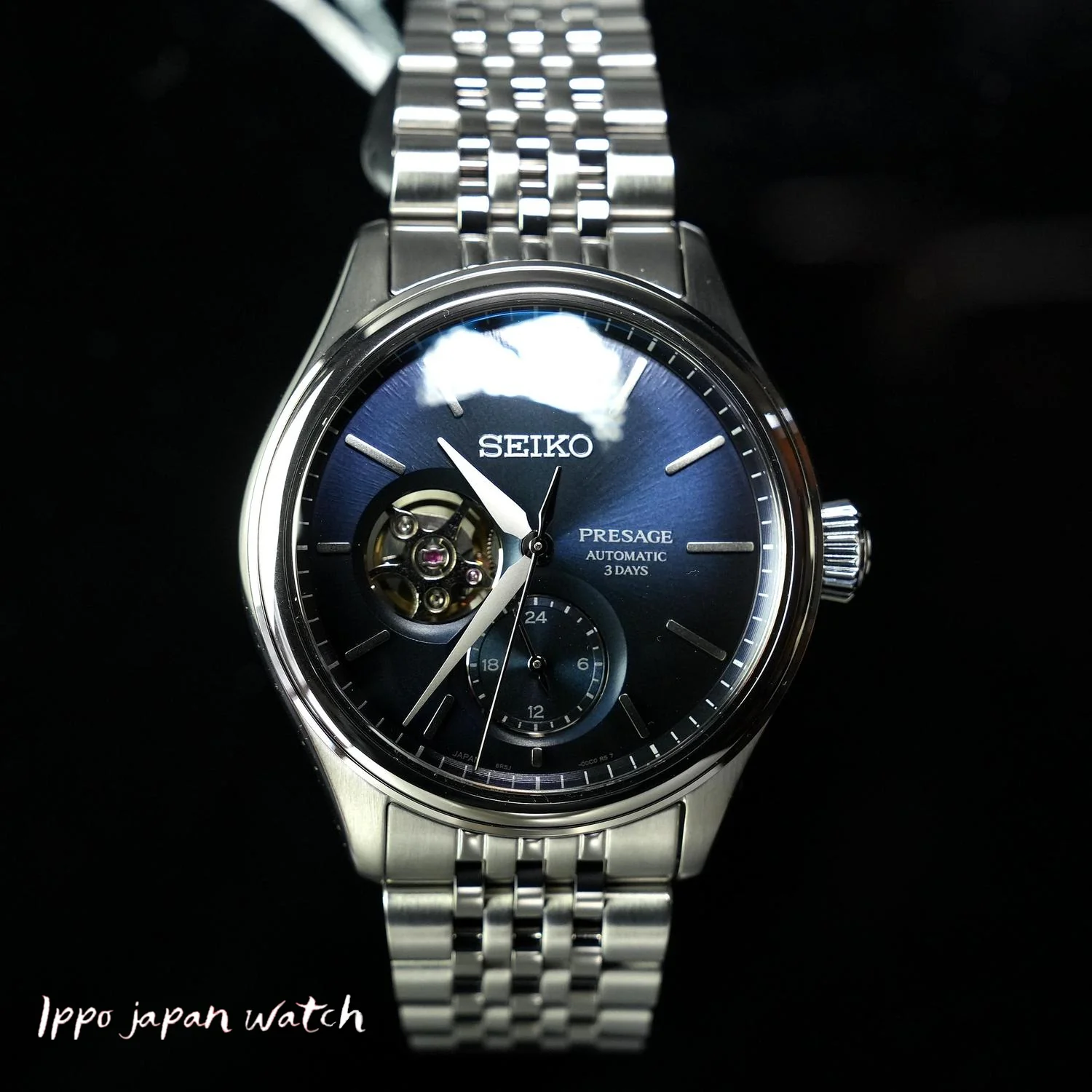 SEIKO SARJ011/SPB527J1 SEIKO Presage Mechanical Automatic Watch - Exclusive Indigo Edition with Hand-Winding Feature