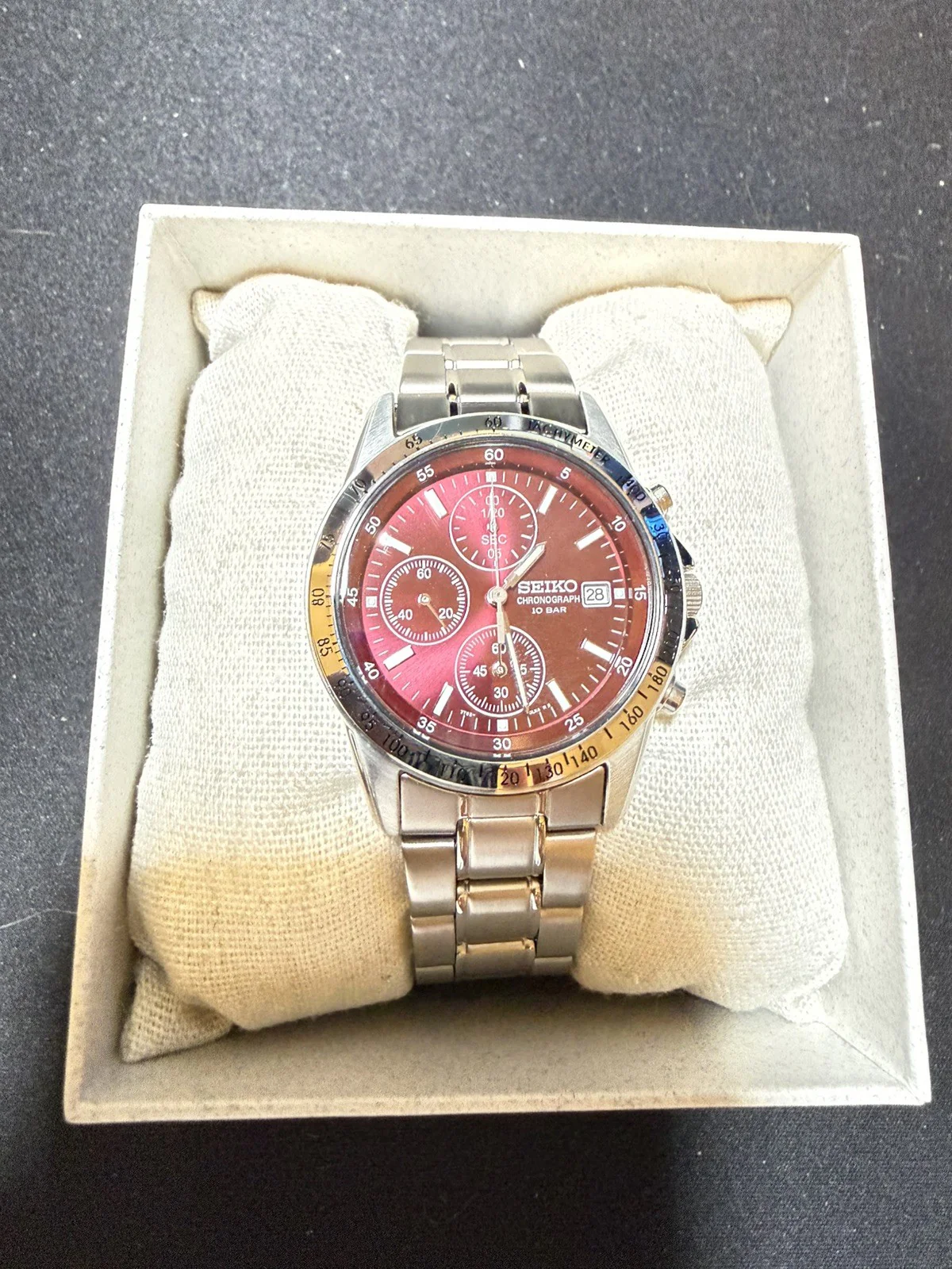 SEIKO SBTQ045 Solar Powered Elegant Design Stainless Steel Case Sapphire Crystal