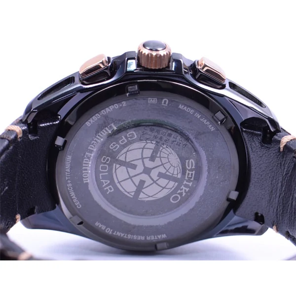 SEIKO SBXB083 Men's Astron Solar GPS Satellite Watch with Diamond Accents Limited Edition Precision Timekeeping - Image 4