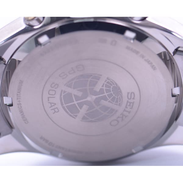 SEIKO SBXB087 Men's 8X Series World Time Watch with Solar Power, Dual Time Zone, and Sapphire Crystal for Ultimate Precision and Style - Image 4