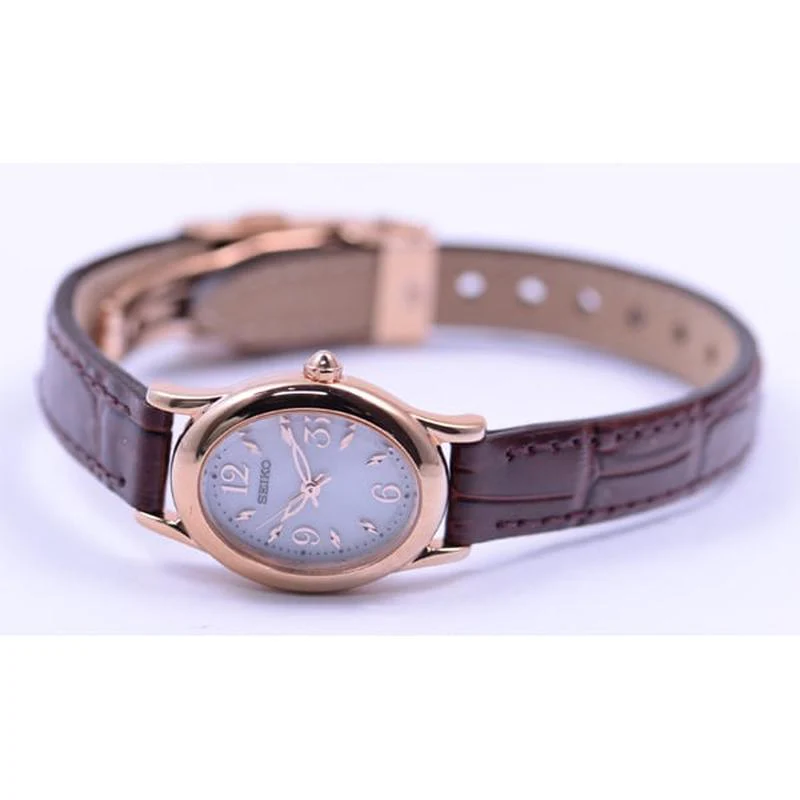 SEIKO Selection SWFA148/SWFA148J solar Leather waterproof watch - Image 3