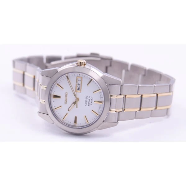SEIKO SGG733P1 Men's Quartz Combination Bracelet Water Resistant 10BAR Sapphire Crystal Stylish Watch - Image 3