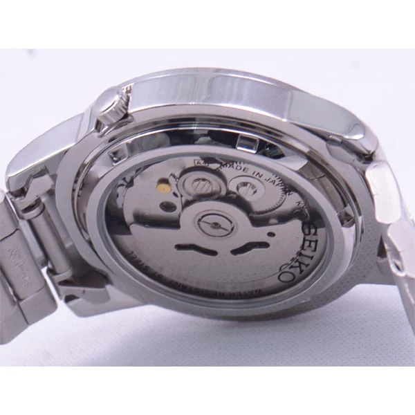 SEIKO SNKE49J1 Men's 5 Automatic Watch White Dial Stainless Steel Water Resistant Classic Design - Image 4