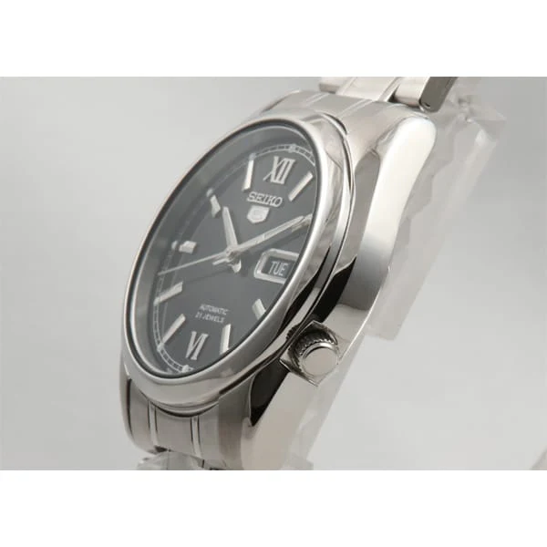 SEIKO SNKL55K1 Automatic Movement Black Dial Stainless Steel Bracelet Men's Watch Classic Design Water Resistant - Image 2