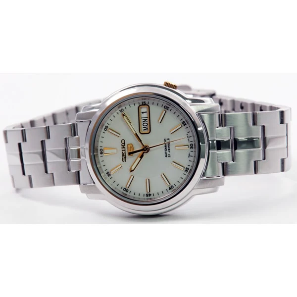 SEIKO SNKL77K1 Men's 5 Automatic Movement Stainless Steel Bracelet Water Resistant Classic Watch - Image 3
