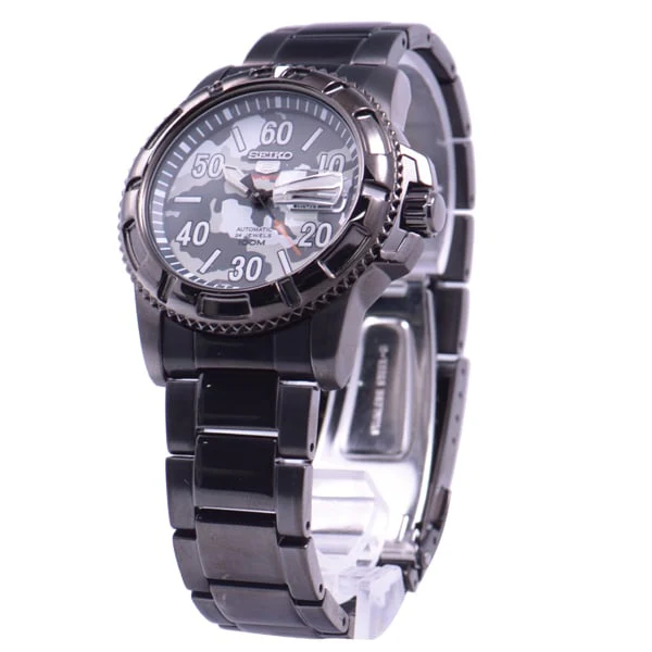 SEIKO SRP225K1 Automatic Movement Camouflage Design Water Resistant 24 Jewels Stainless Steel