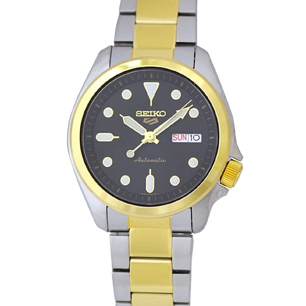 SEIKO SRPE60K1 Automatic Movement Stainless Steel Case 100m Water Resistance Elegant Black Dial