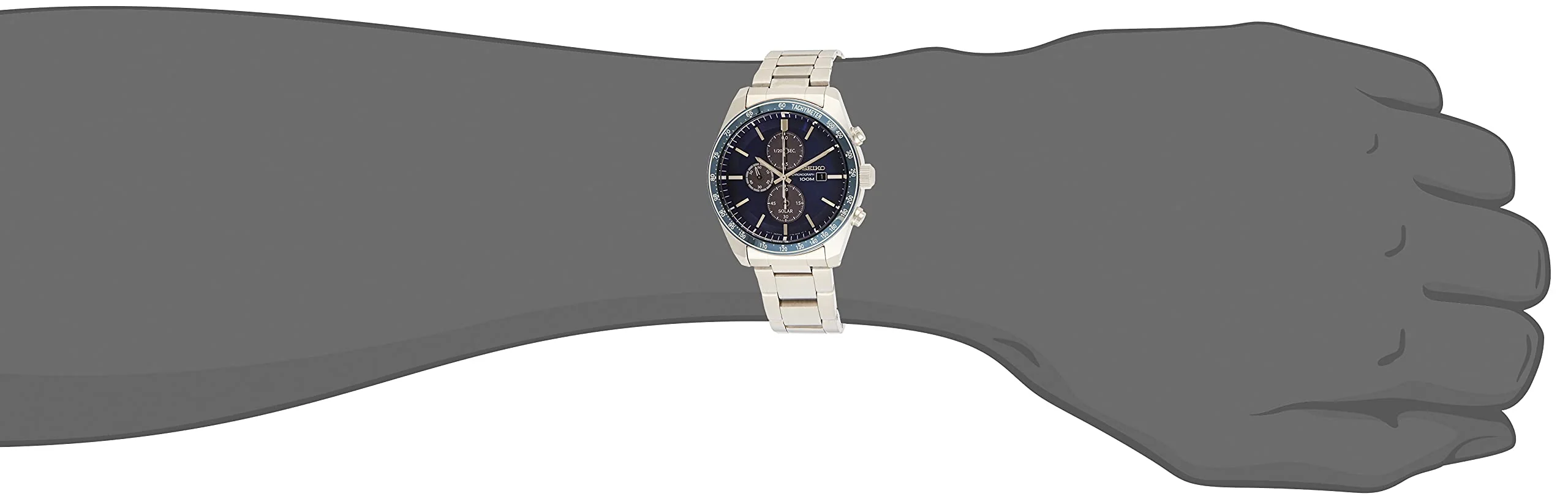 SEIKO SSC719P1 Chronograph Quartz Stainless Steel Watch - Image 6
